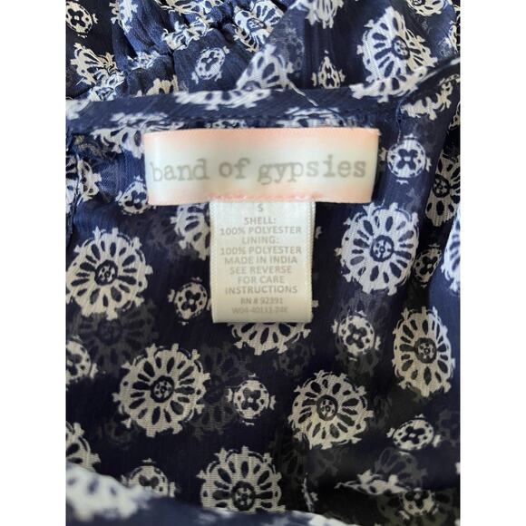 Band of Gypsies Sheer Lined Wrap Romper Small Fairy Boho Whimsy Romantic Sexy - Picture 5 of 7